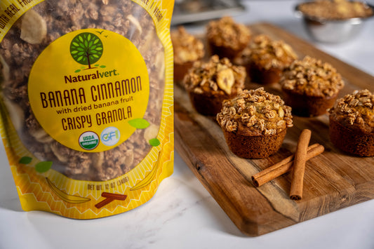 Banana Cinnamon Muffins with Naturalvert Toppings