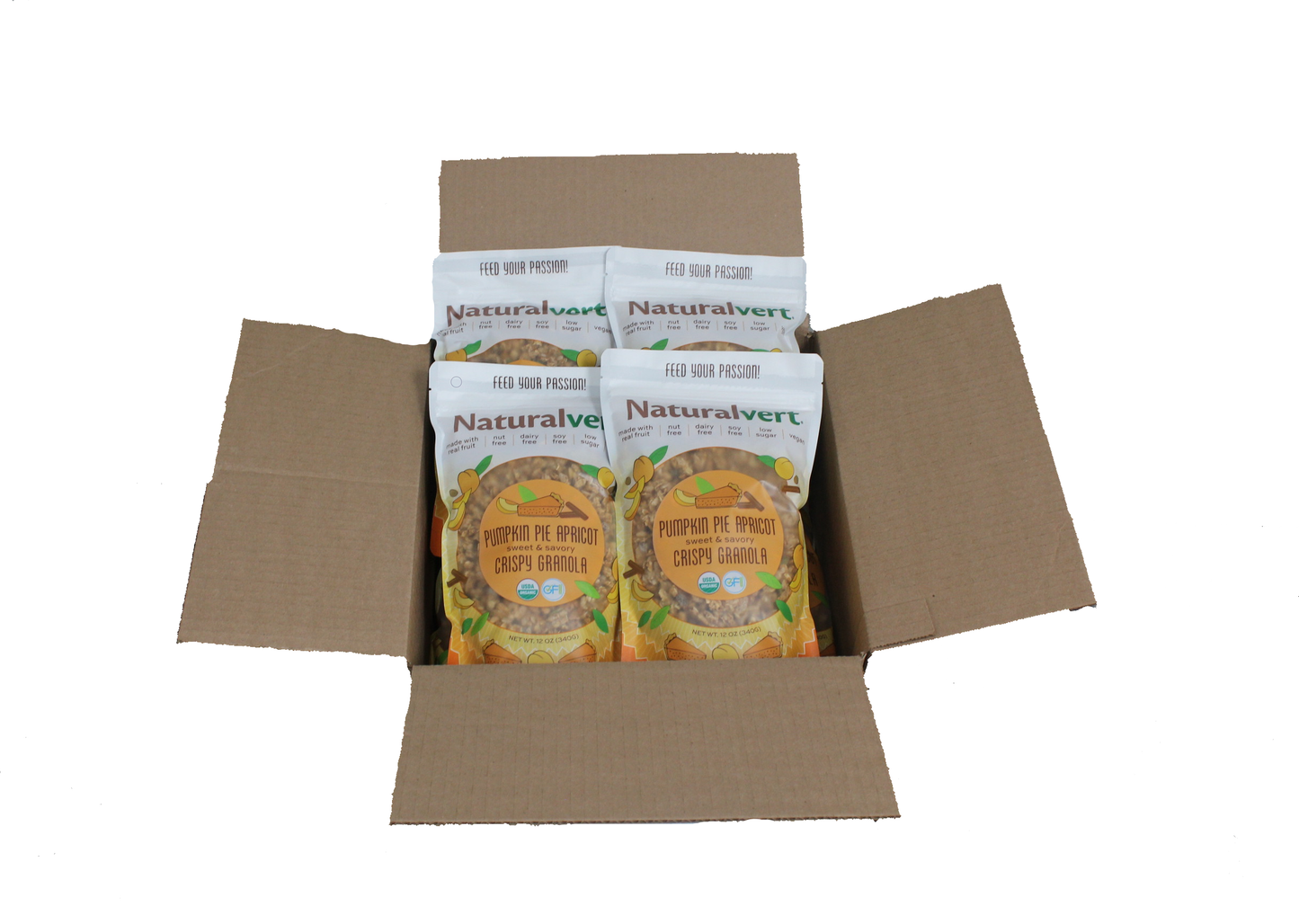 Naturalvert Organic, gluten-free, vegan granola (12oz Case)
