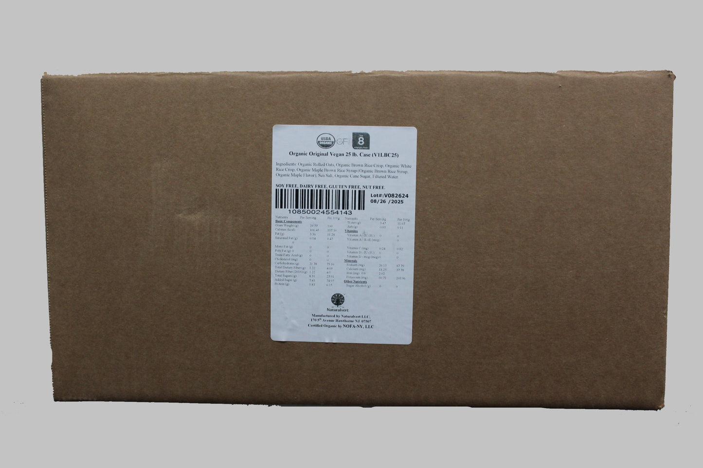 Naturalvert Organic, gluten-free, vegan granola (Bulk case)