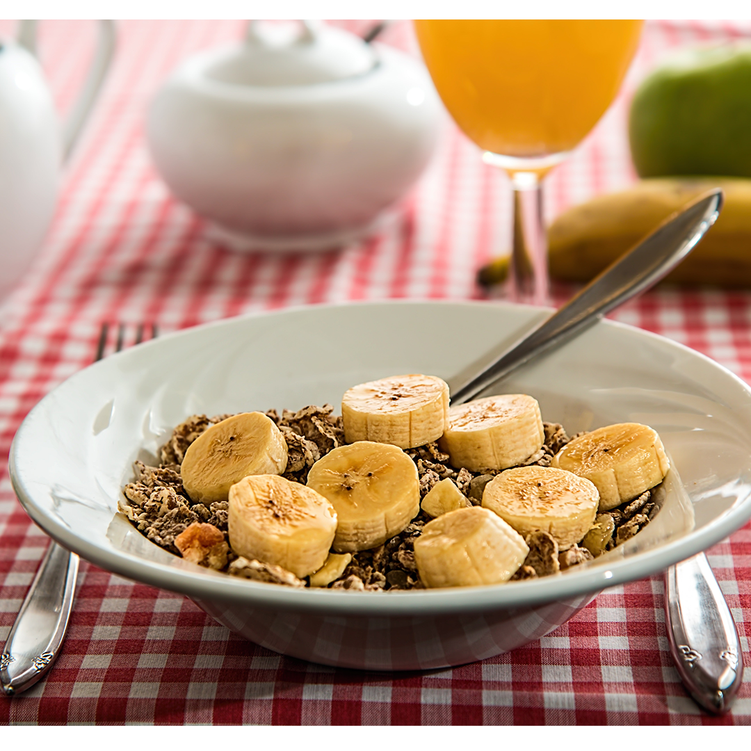 Organic, Gluten-free, vegan granola. made with real fruit. Nut free, soy free, dairy free. Flavor Banana Cinnamon with dried Fruit.