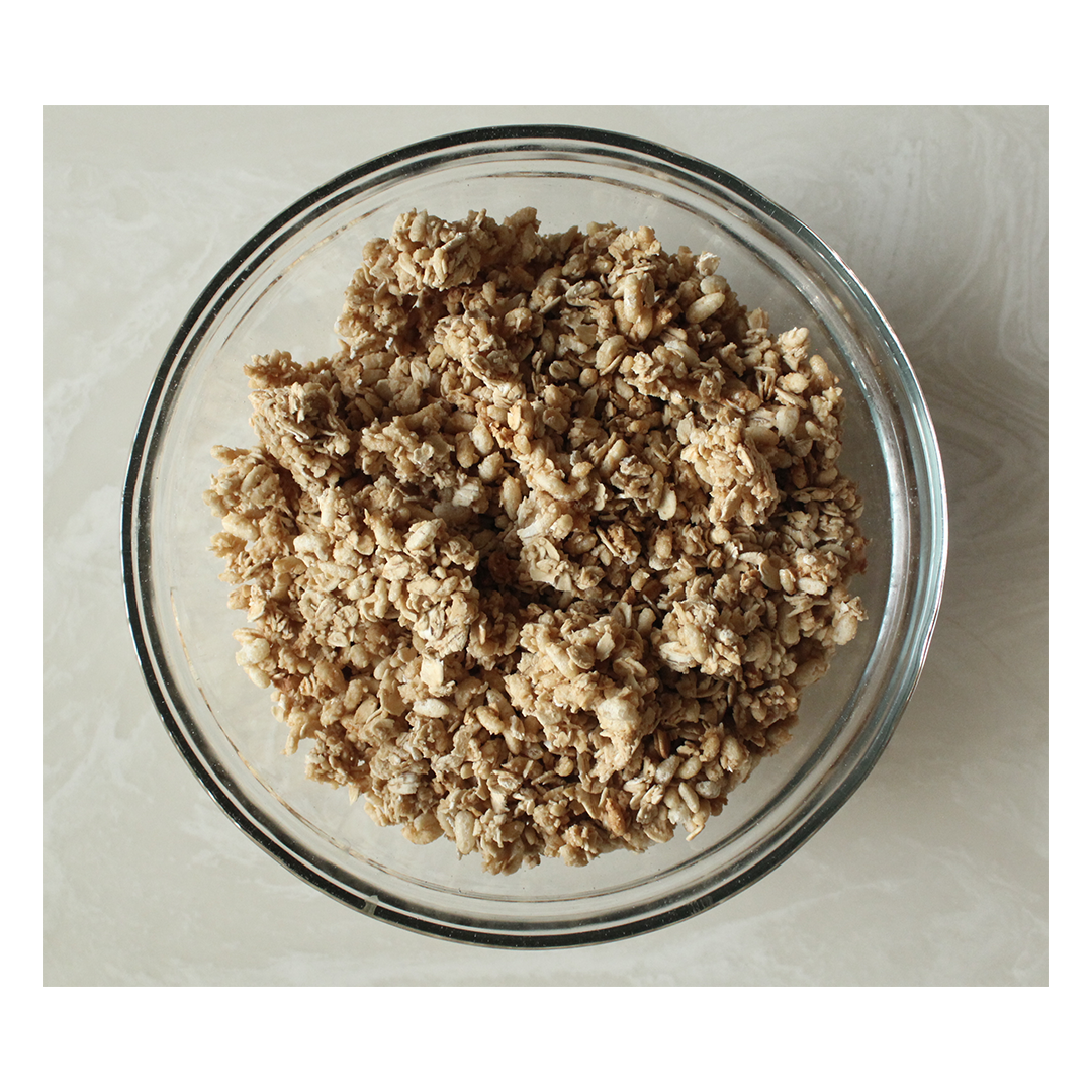 Organic, Gluten-free, vegan granola. made with real fruit. Nut free, soy free, dairy free. Flavor Blueberry vegan 25 lbs