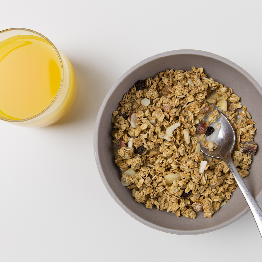 Organic, Gluten-free, vegan granola. made with real fruit. Nut free, soy free, dairy free. Flavor Passion Fruit mango.
