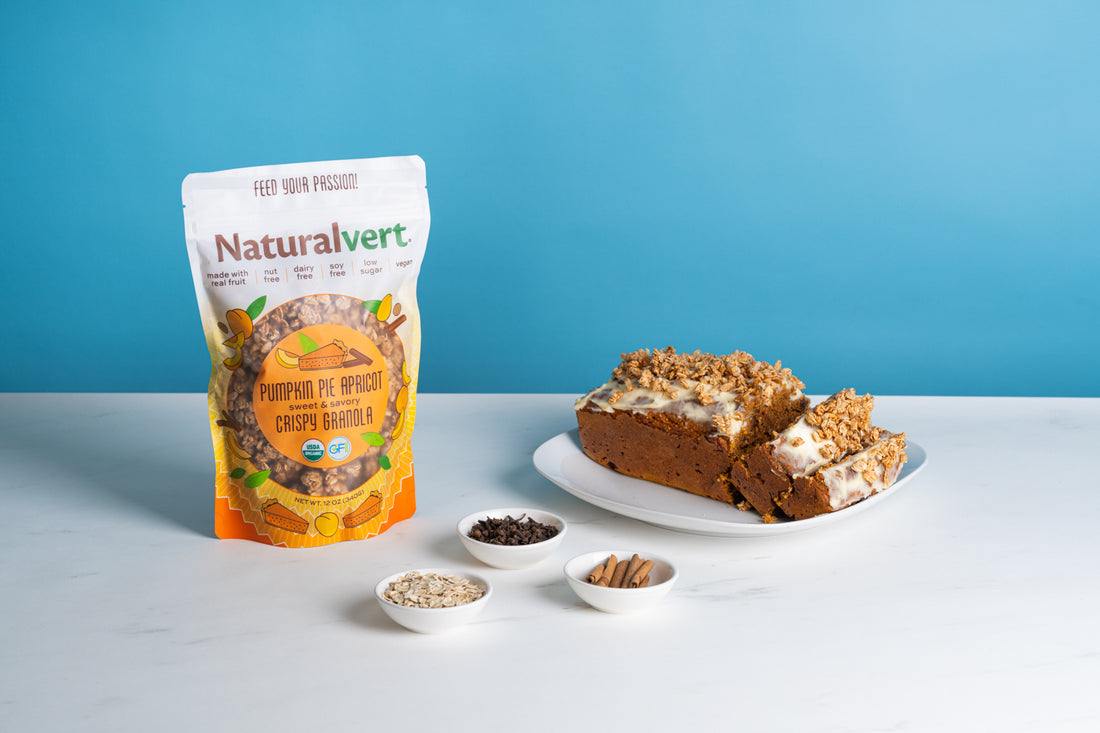 Pumpkin Pie Cake with Naturalvert granola