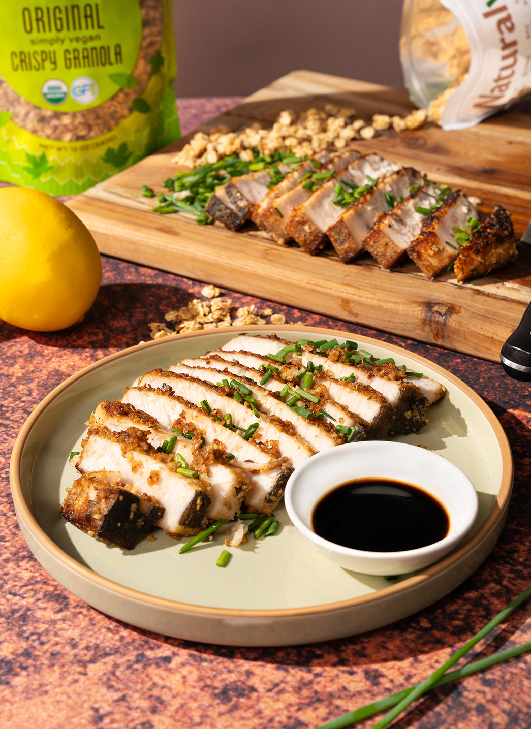 Granola-Crusted Pan-Fried Swordfish