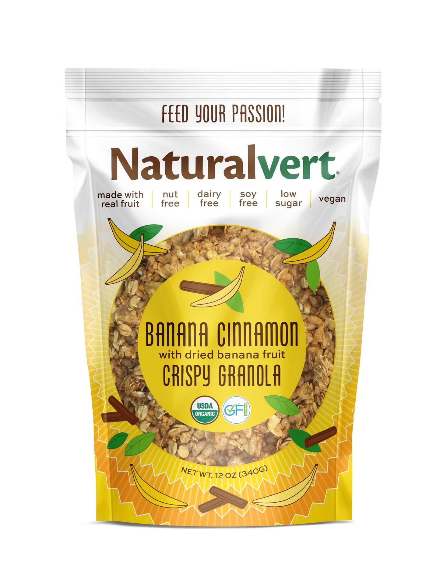 Naturalvert Organic, gluten-free, vegan granola (12oz Case)