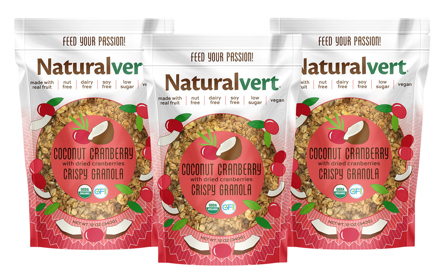 Naturalvert Organic, gluten-free, vegan granola (12oz )