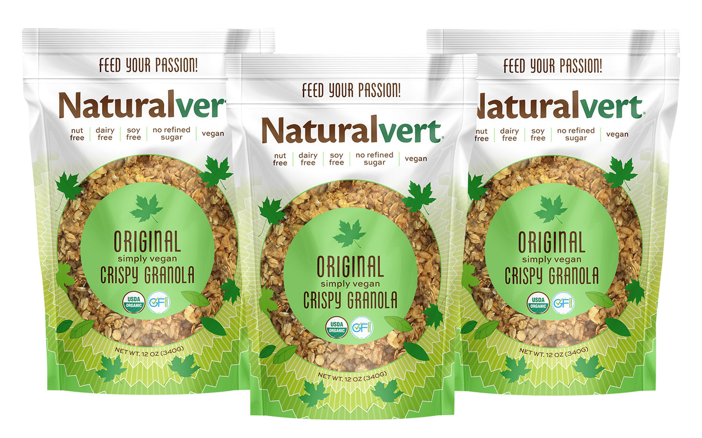 Naturalvert Organic, gluten-free, vegan granola (12oz )