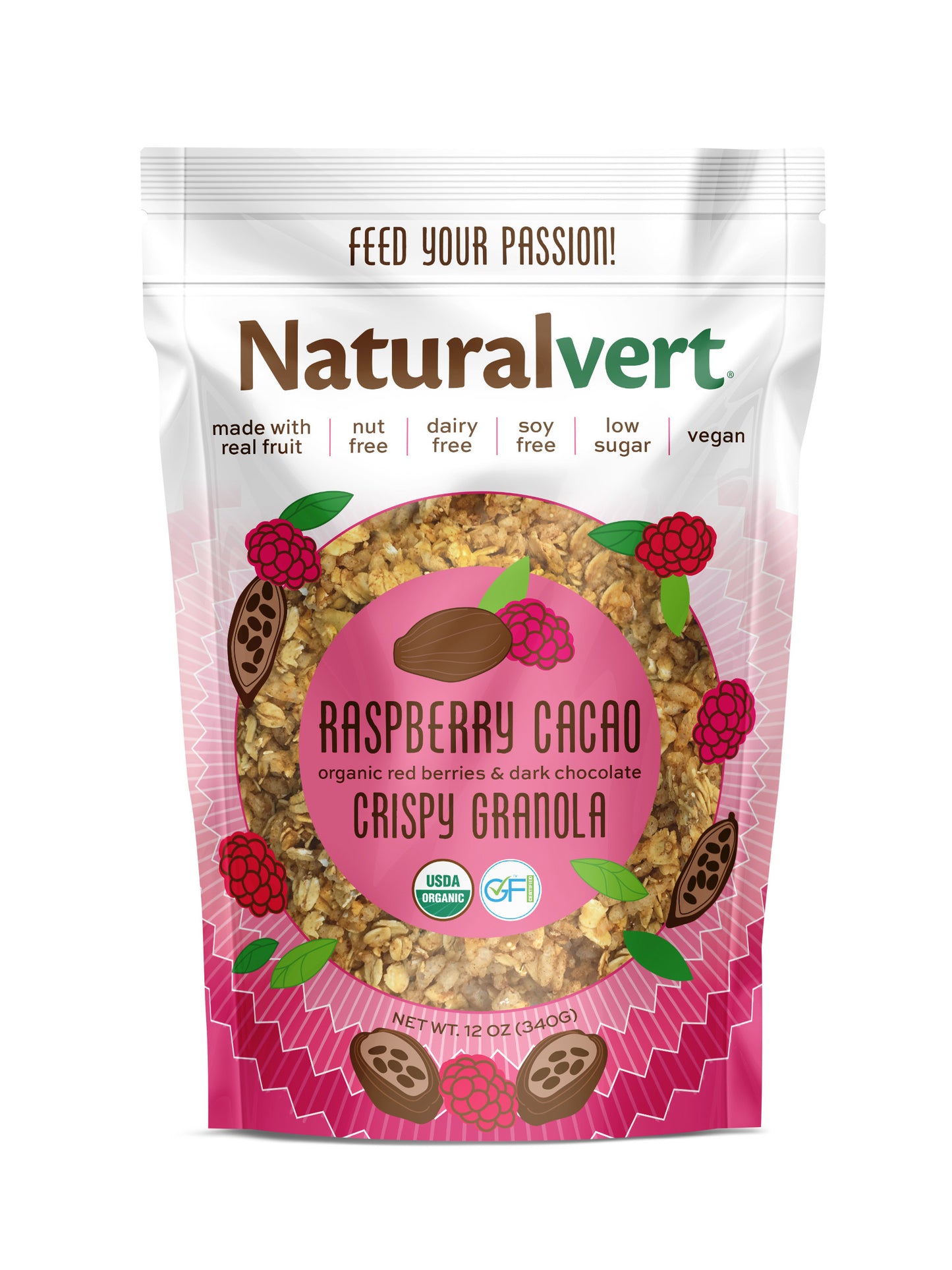 Naturalvert Organic, gluten-free, vegan granola (12oz Case)