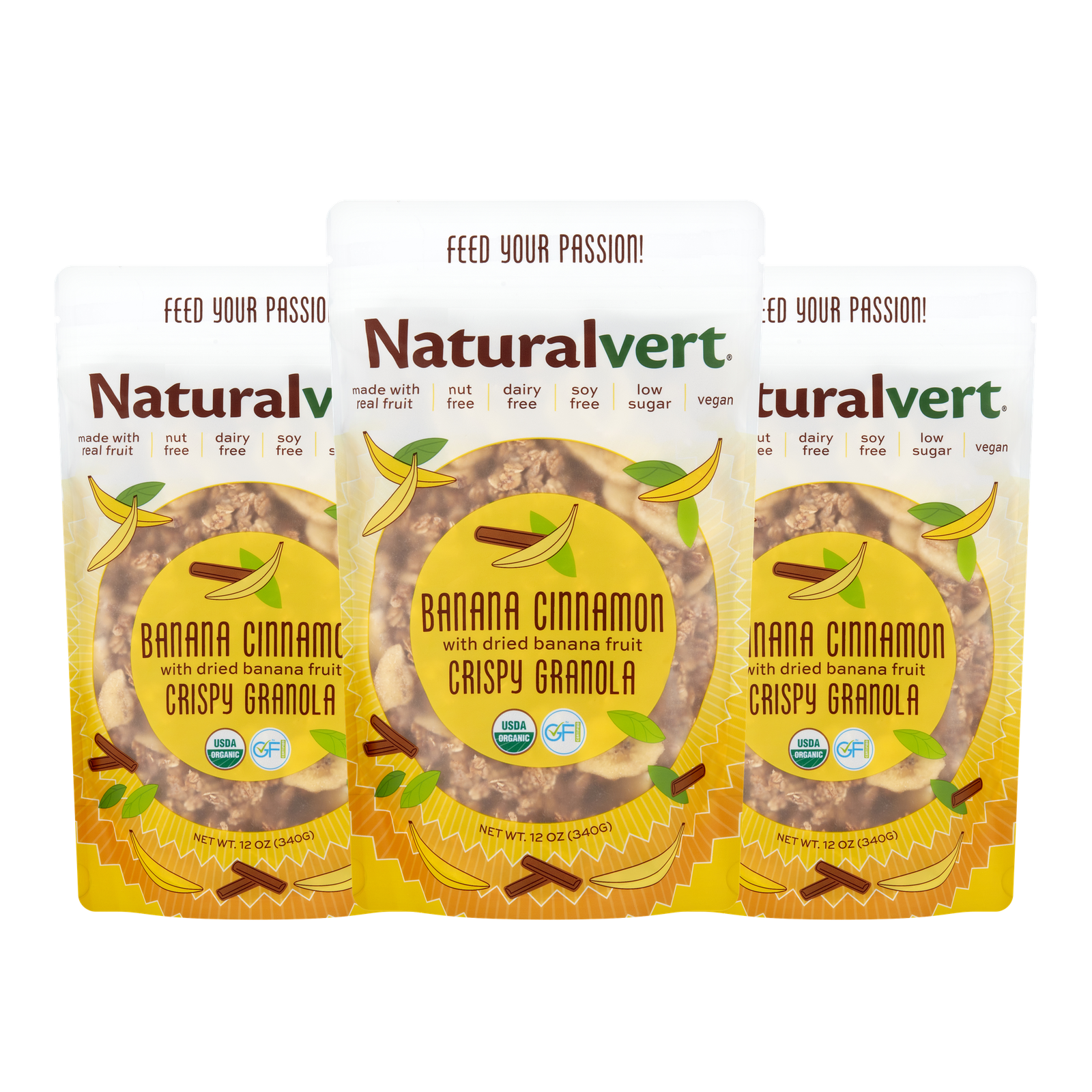 Naturalvert Brandbank — Banana Cinnamon 12 oz pack of 3
