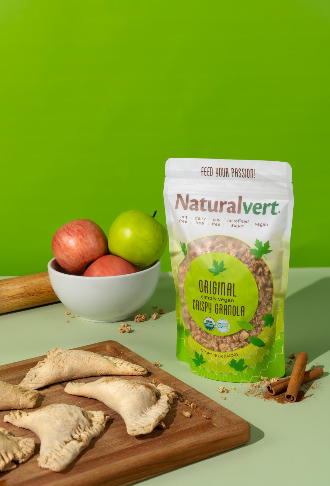 Original Vegan Naturalvert organic granola — lifestyle photo