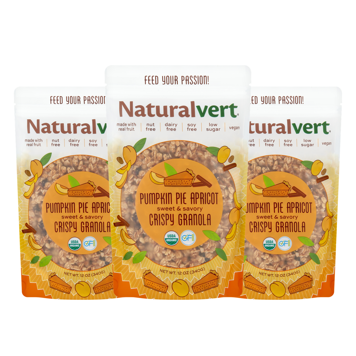 Naturalvert Brandbank — Pumpkin Pie Apricot 12 oz pack of 3