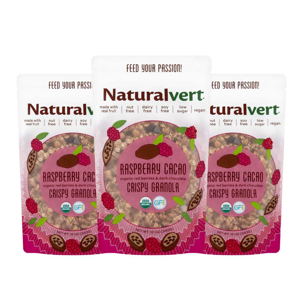 Naturalvert Brandbank — Raspberry Cacao 12 oz pack of 3
